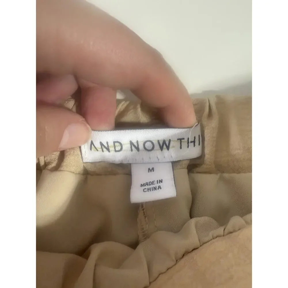 And Now This Size M Tiered‎ Neutral Schoolgirl Acadamia Mini Skirt Feminine Fall